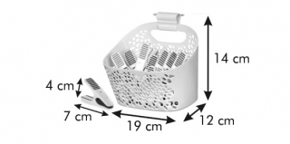 Spinacze do bielizny - w ozdobnym koszyku - CLEAN KIT - 20 szt.