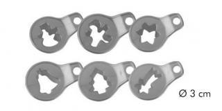 Foremki do wykrawania kruchych ciastek bożonarodzeniowych - DELÍCIA - 8 szt.