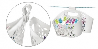 Spinacze do bielizny - w ozdobnym koszyku - CLEAN KIT - 20 szt.