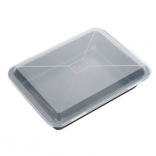 Blacha do pieczenia głęboka z pokrywą - DELÍCIA - 36 x 25 cm