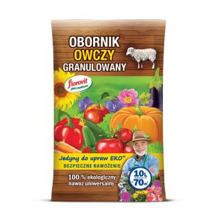 Obornik owczy granulowany - 100% ekologiczny - Florovit - 10 litrów