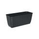 Doniczka podłużna + podstawka Ratolla - 39 x 15 cm - antracyt