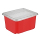 Skrzynka obrotowa z pokrywą - Emil i Emilia - 24 litry - czerwona