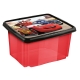 Pojemnik do przechowywania - Anna 'Auta' - 45 litrów - wiśniowoczerwony transparentny