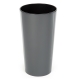 Doniczka okrągła wysoka Lilia - 19 cm - antracyt