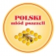 Słoiki zakręcane szklane na miód - fi 82 - 540 ml z zakrętkami "Polski miód" - 120 szt.